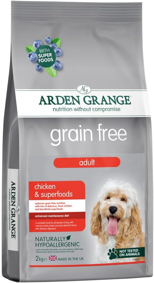 Arden Grange Grain free adult chicken & superfoods 2kg :Pet Supplies