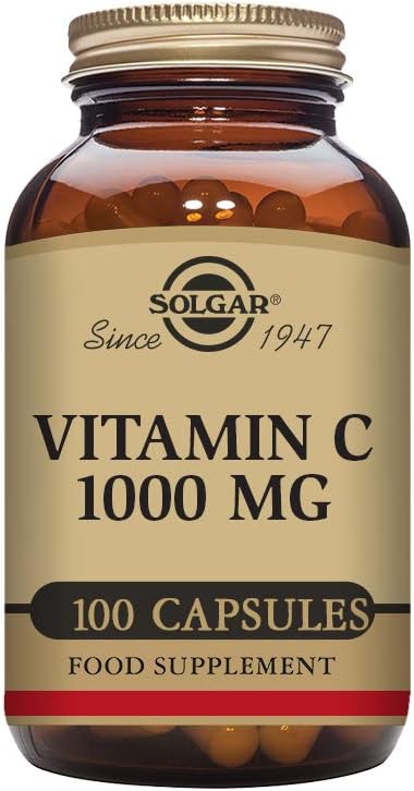 Solgar Vitamin C 1000 Mg, 100 Vegetable Capsules - Antioxidant & Immune Support - Overall Health - Healthy Skin & Joints - Bioflavonoids Supplement - Non-Gmo, Vegan, Gluten Free, Kosher - 100 Servings