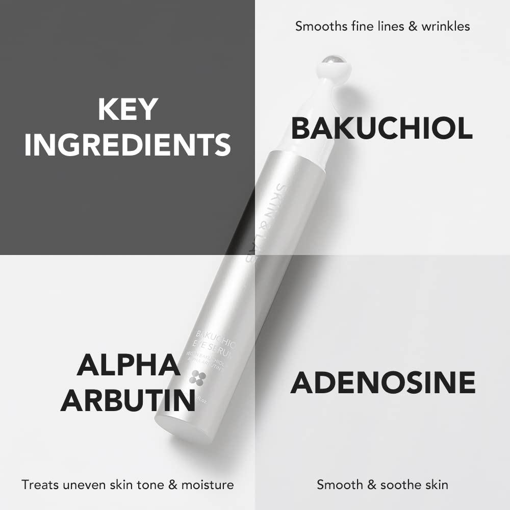 Skin&Lab Brightening And Eye Wrinkle Care Skincare Set: Includes Vitamin C Serum And Bakuchiol Eye Serum