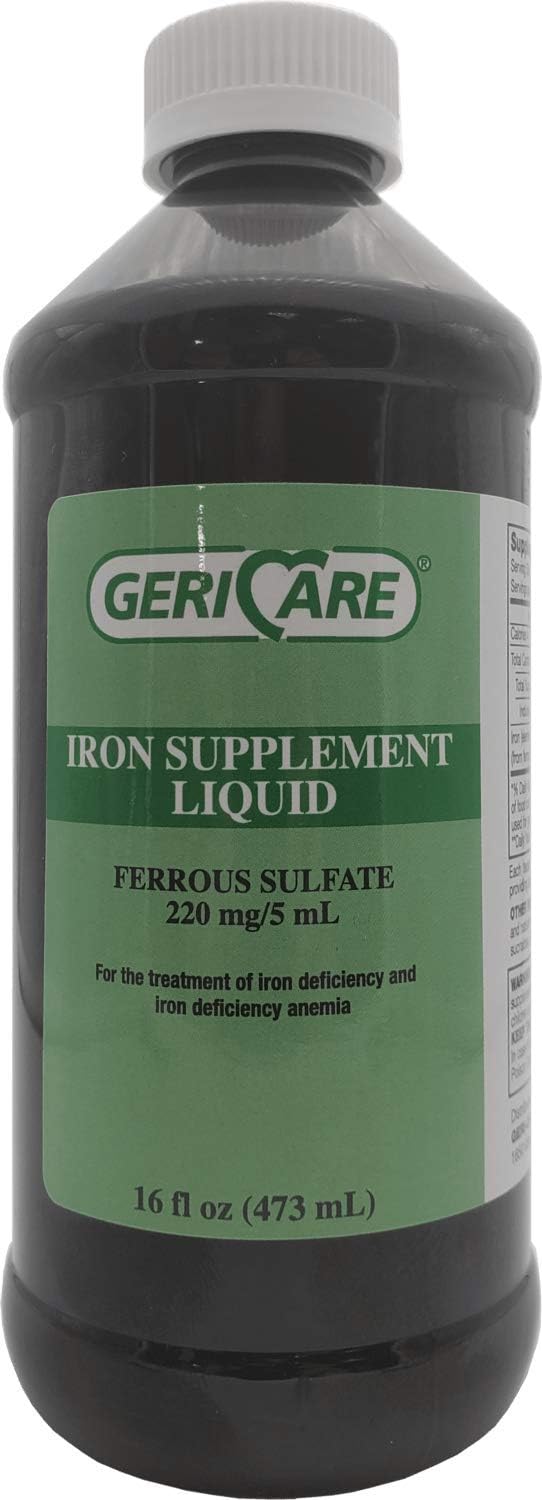 Gericare Iron Supplement 16Oz - Essential Iron Support For Energy & Wellness