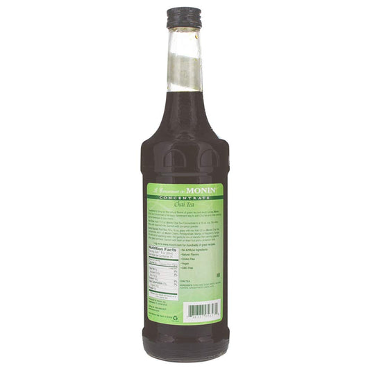 Monin - Chai Tea Concentrate, Spiced Green Tea Flavor, Natural Flavors, Great For Spiced Chai Teas, Coffee Drinks, Dessert Cocktails, And Other Culinary Creations, Non-Gmo, Gluten-Free (750 Ml)