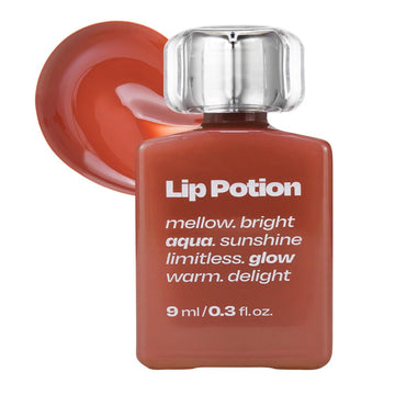 Lip Potion Aqua Glow No.4 Apple Drop | Hydrating, Non-Sticky Gloss With Sheer Radiance | 0.3 Oz