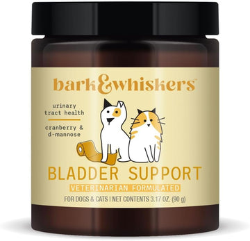 Bark & Whiskers Bladder Support, 3.17 Oz. (90 g), Supports Urinary Tract Health, with Cranbery & D-Mannose, Vet Formulated, Non-GMO, Dr. Mercola