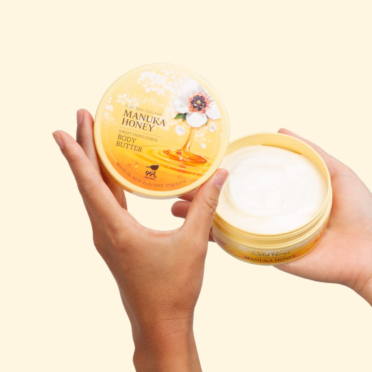 Wild Ferns Manuka Honey Sweet Indulgence Body Butter, 99% Natural, 175 Grams : Beauty & Personal Care