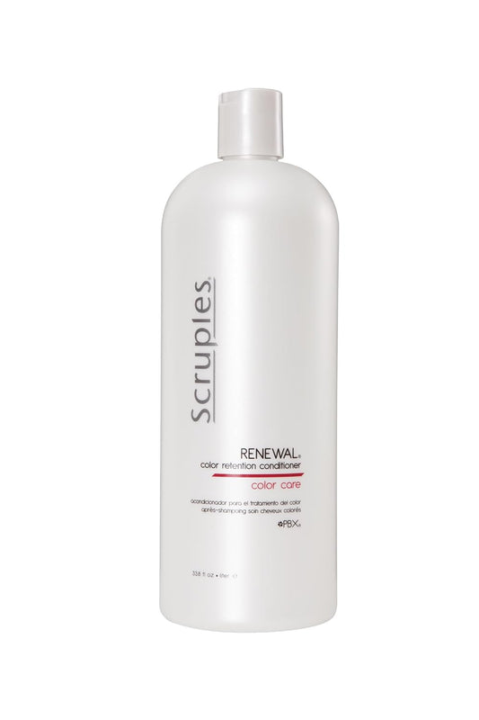 Scruples Color Renewal Hair Conditioner - Color Retention Conditioner for Color Treated Hair - UV Absorbers Ensure Protection from Sun-Fading & Elements - Gentle for All Hair Types (33.8 oz) : Standard Hair Conditioners : Beauty & Personal Care