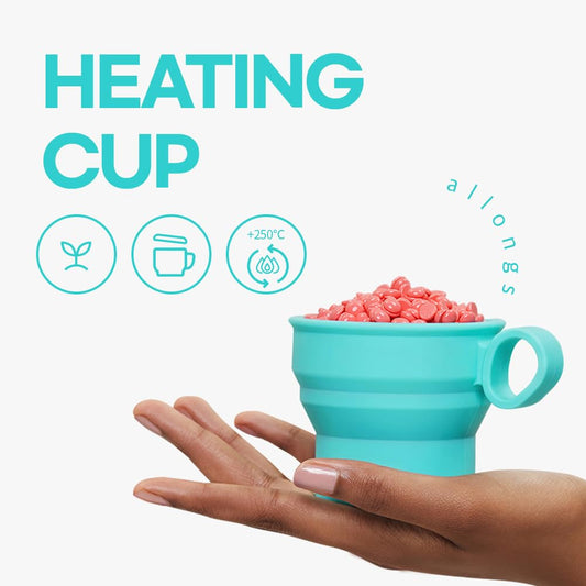 Allongs Self Hard Waxing Beads Kit For Women Men Brazilian Wax Using Microwave, Hair Removal For All Hair Types, For Sensitive Skin/Facial Hair/Full Body/Bikini/Haremoval Beads Wax Kit