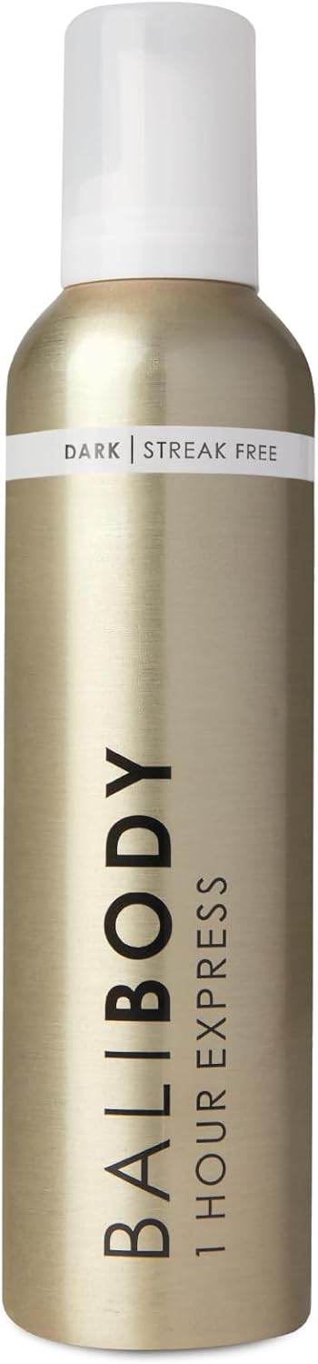 Bali Body 1 Hour Express Self Tan - Dark Shade, Quick Drying Tanning Foam, Streak-Free Customizable Tanner | Suitable For All Skin Types, Vegan, Cruelty Free And Australian Made (225 Ml/7.61 Fl Oz)