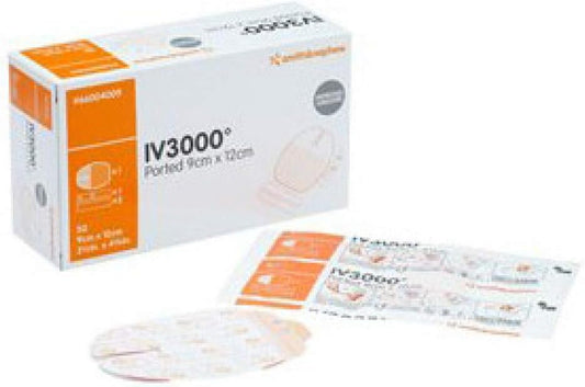 Opsite Iv3000 Ported Dressing, 12 X 9 Cm