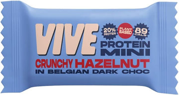 Vive Dark Chocolate Coated Mixed Box Protein Bites - Gluten Free And Vegan - High Fibre Mini Protein Bars - Pack Of 21