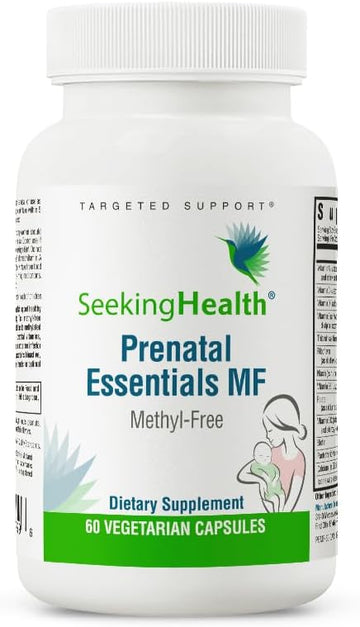 Seeking Health Prenatal Essentials Mf - Brain Development & Methylation Support - Methyl-Free Vegetarian Capsules With Selenium, Vitamin B6, Zinc & Vitamin B12-60 Capsules