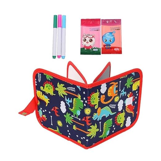 Erasable Doodle Book Set – Reusable Drawing Pad with Markers for Kids, Portable Travel Art Toy for Road Trips, Games & Learning