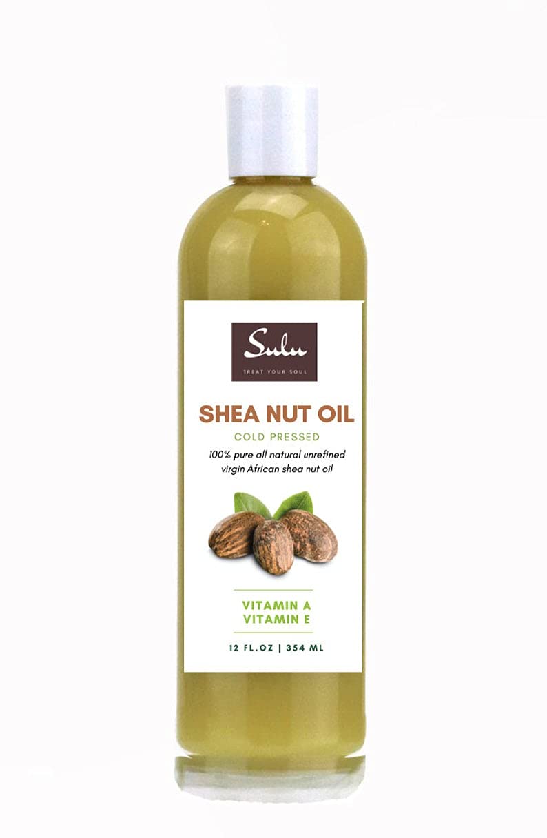 SULU ORGANICS 100% Pure Cold Pressed Unrefined Shea Nut Oil -4 lbs/64 fluid ounces : Beauty & Personal Care