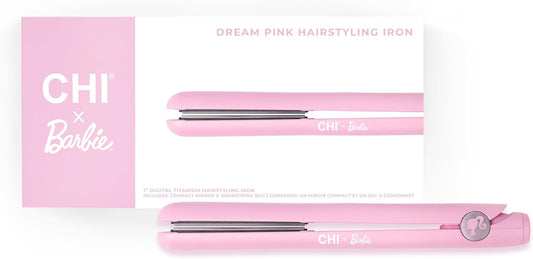 CHI x Barbie 1 Inch Titanium Hairstyling Iron - Pink