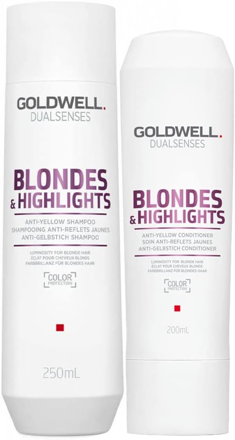 Goldwell Dualsenses Blonde & Highlights Anti-Yellow Shampoo 250Ml Conditioner 200Ml