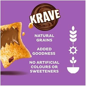 Kellogg'S Krave Milk Chocolate Breakfast Cereal, 410G (Pack Of 2)