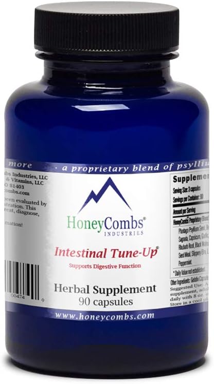 HoneyCombs Intestinal Tune-Up ? Herbal Bowel Detox and Natural Constipation Relief ? Adults Herbal Laxatives, Constipation Relief, Intestinal Cleanse & Colon Cleanser, 90 Capsules