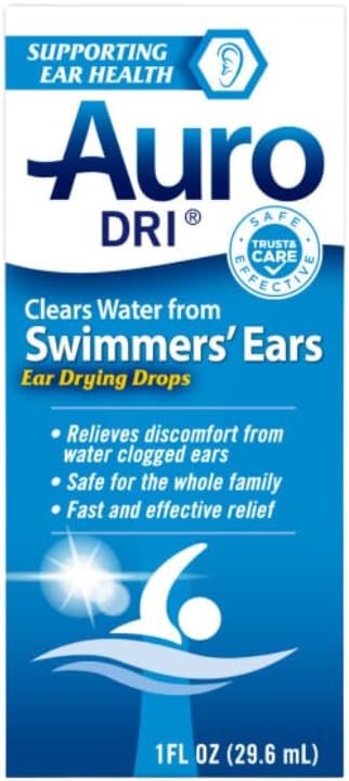 Auro-Dri Ear Water-Drying Aid, Helps Swimmers’ Ear, 1 Fl Oz (Pack Of 3)