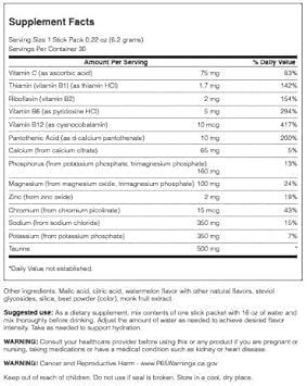 Swanson Simply Hydrate Electrolyte Mix - Sugar-Free Watermelon Flavor - 30 Packets | Advanced Electrolyte Blend | Convenient On-The-Go Solution