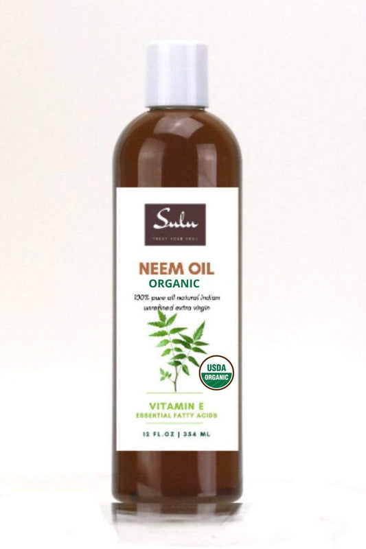 Sulu Organics 100% Pure Organic Unrefined Virgin Cold Pressed Neem Oil 4 Lbs