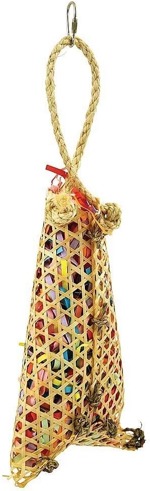 Caribbean Foraging Pouch Chewable Parrot Toy :Pet Supplies