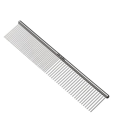 Andis 68550 Stainless-Steel Comb For Knots, Mats & Loose Hair Removal - Effective Dematting Tool, Comfortable, Lightweight, Portable & Safe For Dogs, Cats & Pets – Silver, 7-1/2-Inch