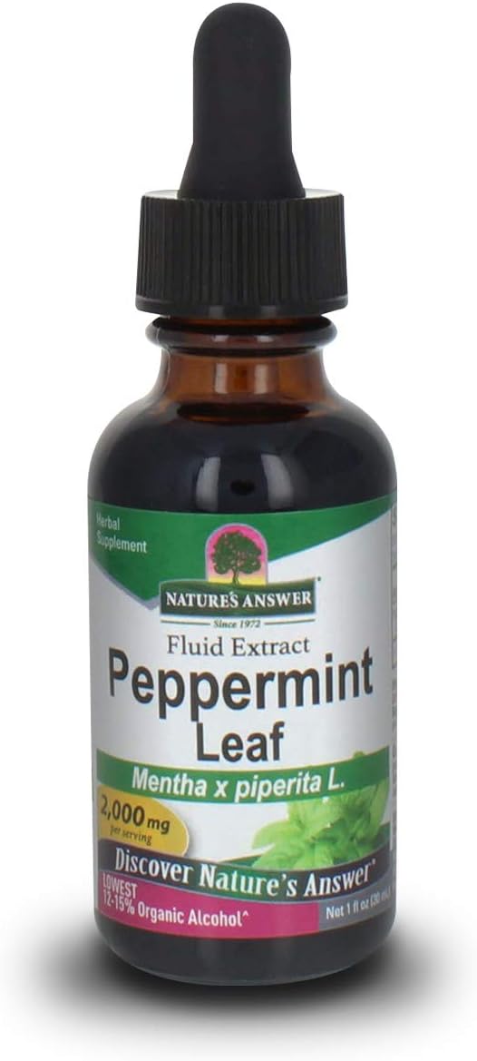 Nature'S Answer Peppermint Leaf With Organic Alcohol, 1-  | Digestive Support | Minimize Stomach Discomfort | Dietary Bowel Support