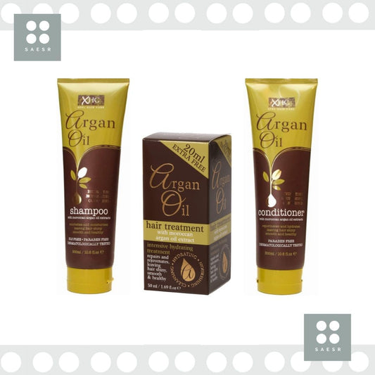 Saesr Hair Care 2-Pack Argan Oil Shampoo And Conditioner. Clinically Tested Sets (Shampoo 300Ml & Conditioner 300Ml)