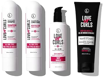 Lus (Love Ur Self) Ultra-Defining Curl Kit For Wavy Hair Simplified Irish Sea Moss, Aloe Vera & Shea Butter Hair Routine Vegan & Cruelty Free