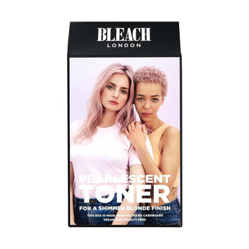 Bleach London Pearlescent Toner Kit: Neutralise Yellows & Achieve Pearly Blonde Colour, Ammonia-Free Semi-Permanent Toner For Bleached Blonde Hair, Includes Colourant, Developing Lotion, And Mask
