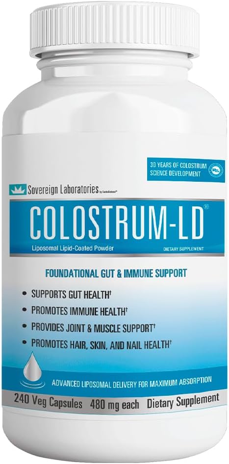 Colostrum-Ld Capsules Colostrum With Liposomal Delivery - High Absorption - 240 Capsules : Health & Household