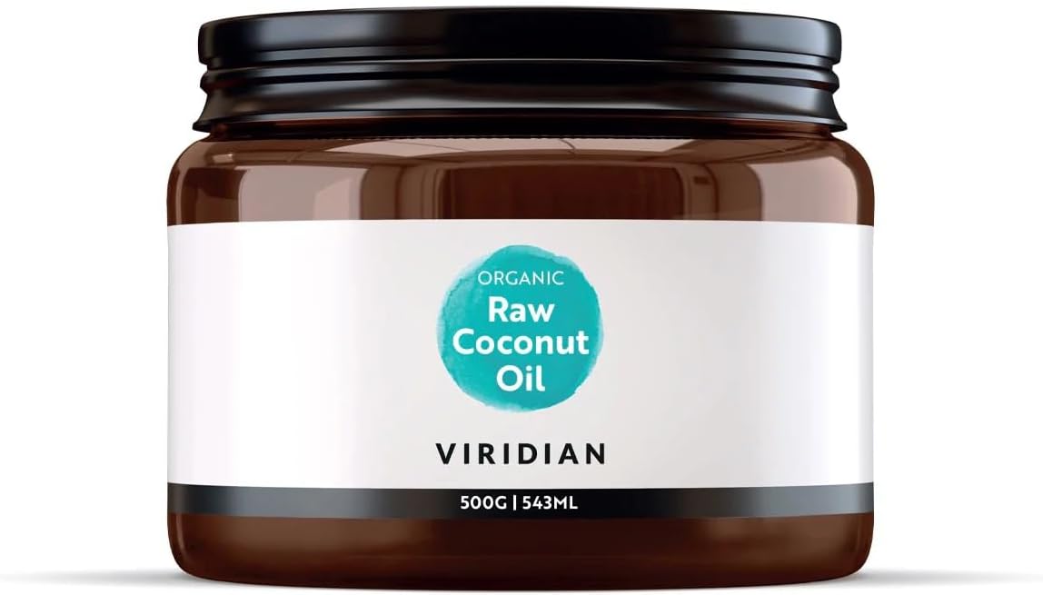 Viridian - 100% Organic Raw Virgin Coconut Oil, 500G | Rich In Mcts, Handmade Using Traditional Methods | Suitable For Cooking Or Applying Topically | No Artificial Fillers, No Additives