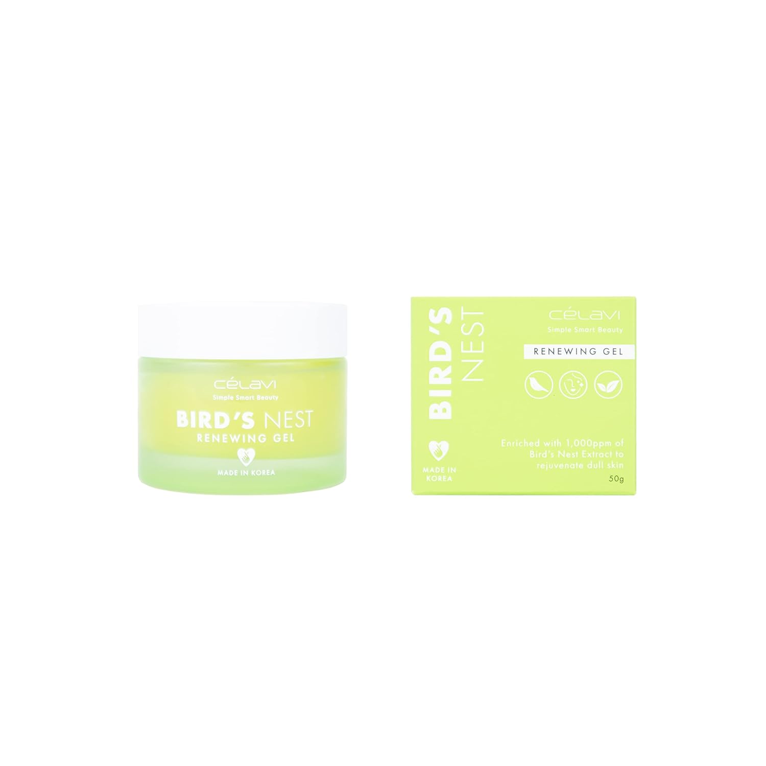 Celavi Korean Beauty Renewing Face Cream | Lightweight Travel Size Face Cream(50 g) (Bird's Nest)