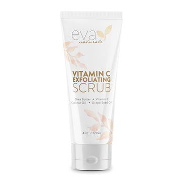 Eva Naturals Vitamin C Exfoliating Scrub - Cleanse And Clear Face - Face Scrub, Face Cleaner, Facial Scrub, Face Exfoliating Scrub, Facial Exfoliating Scrub, Facial Wash, Face Exfoliator