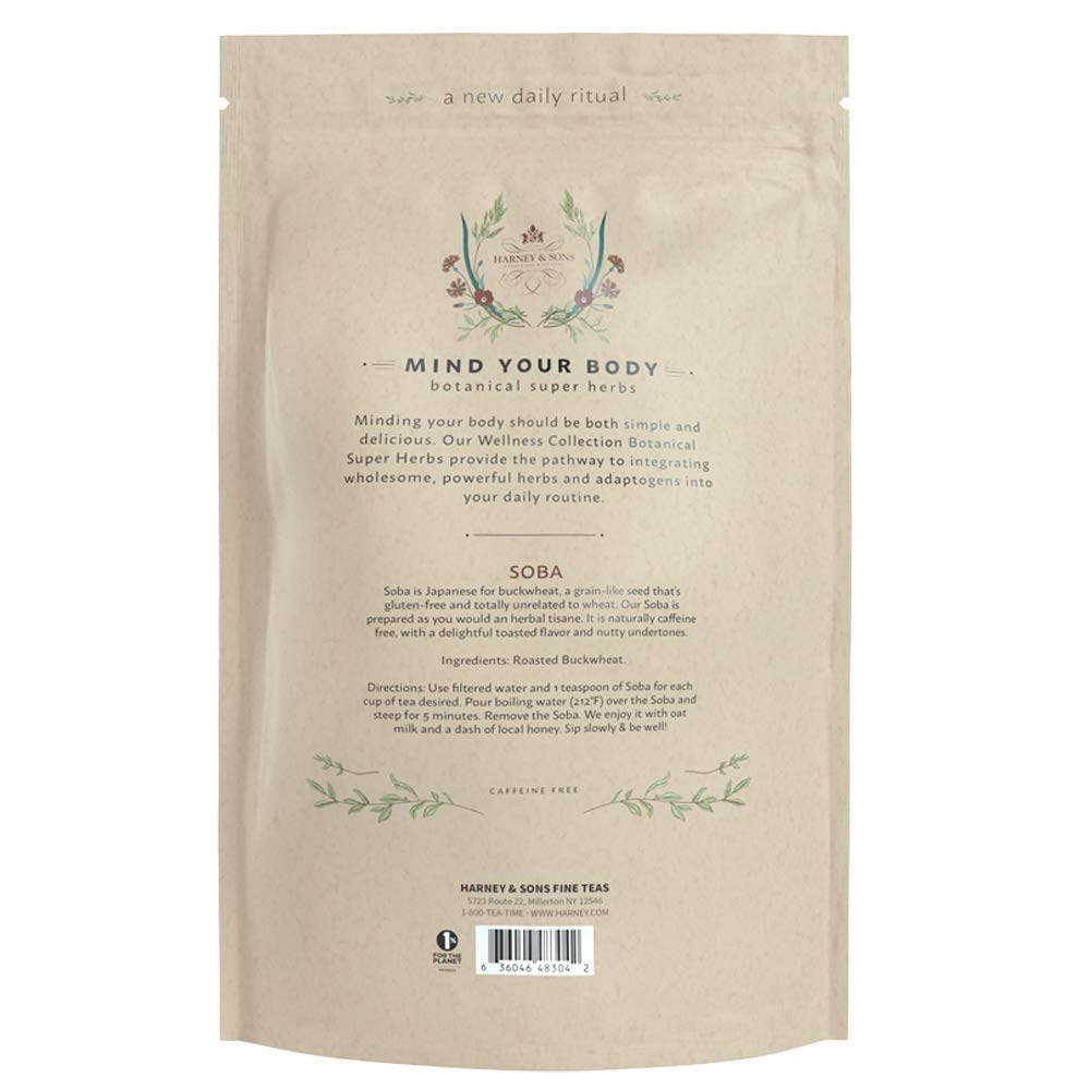 Harney & Sons Soba Roasted Buckwheat, Wellness Collection, Soba - Roasted Buckwheat, 10 Ounce