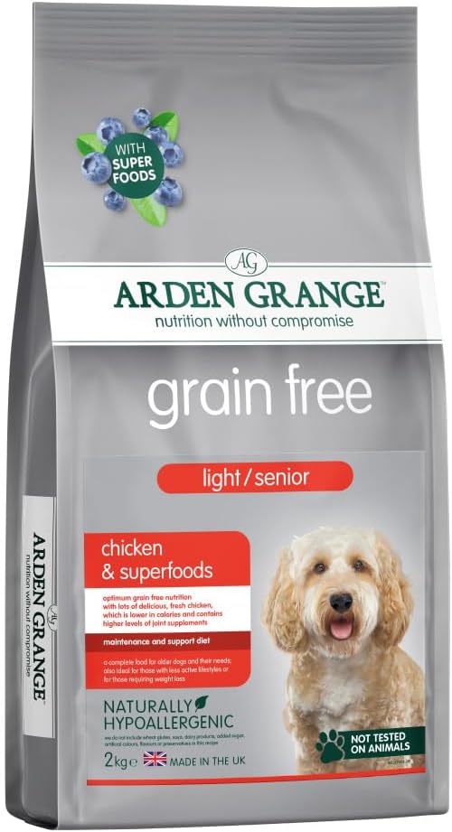 Arden Grange Grain free light/senior chicken & superfoods 2kg :Pet Supplies