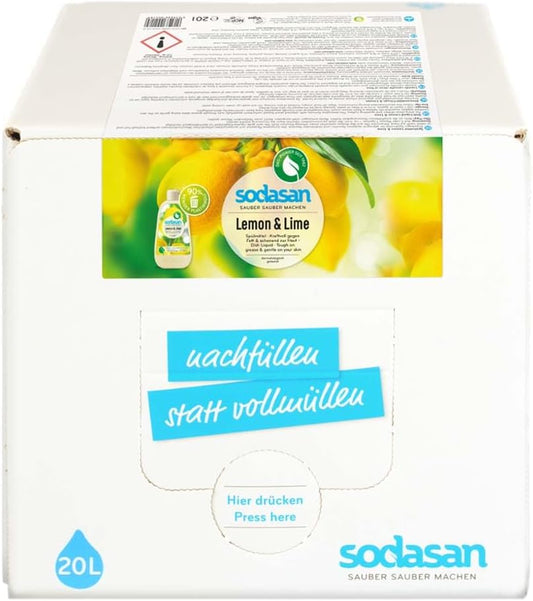 Sodasan Washing-Up Liquid Lemon 20L Cleaning