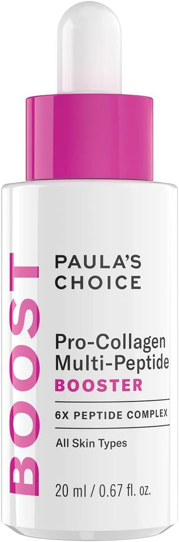 Paula'S Choice Pro - Collagen Multi-Peptide Booster - Peptide Serum Visibly Smooths Fine Lines & Reduces Wrinkles - With Hyaluronic Acids - All Skin Types - 20 Ml