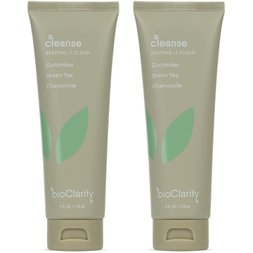 Bioclarity Face Cleanser | 100% Vegan, Gentle Wash With Cucumber, Green Tea, And Chamomile, For Sensitive Oily Skin. Natural Ingredients (2.25 Fl Oz)