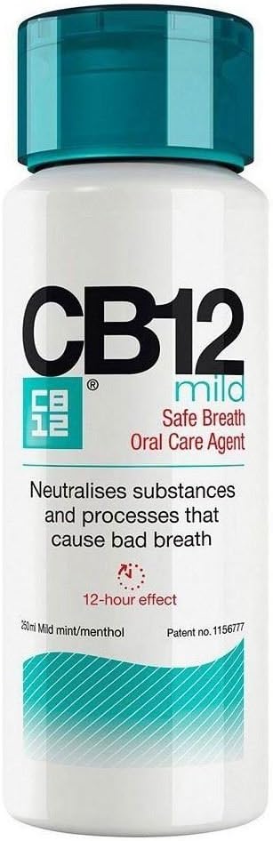 CB12 Mild Mint Menthol Mouthwash (250ml) - Pack of 6…