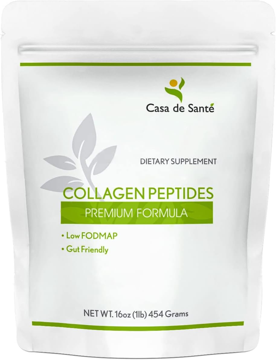Low Fodmap Certified, Elemental Diet Grassfed Pastured Collagen Peptides For Ibs & Sibo, Keto, Paleo Gut Friendly Gluten Lactose Soy Sugar & Grain Free, No Carb, All Natural, Non Gmo
