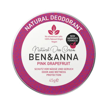 Ben & Anna Natural Pink Grapefruit Cream Deodorant Tin 1.59 Oz