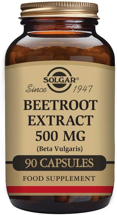 Solgar Beetroot Extract 500 Mg Vegetable Capsules - Pack Of 90 - Supports Red Blood Cell Production - Naturally Sourced - Vegan, Kosher And Gluten-Free