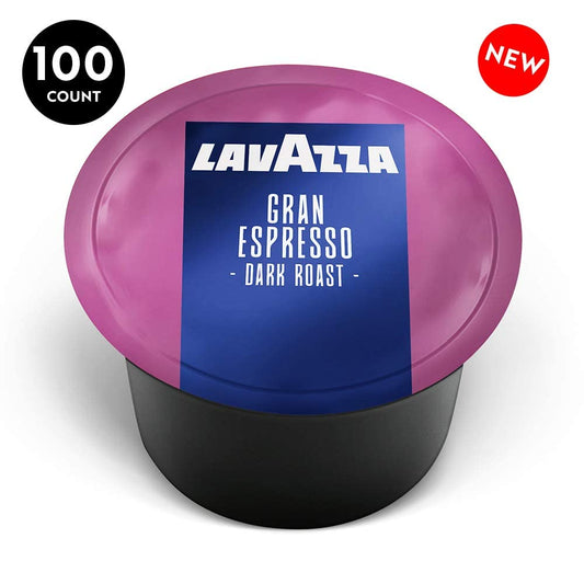 Lavazza Blue Gran Espresso Coffee Capsules (Pack Of 100) ,Value Pack, Blended and roasted in Italy, Dark Roast with Unique aromatic notes of smoky and oak