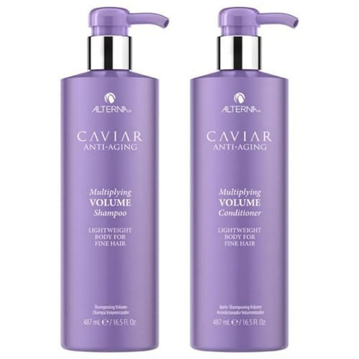 Alterna Caviar Anti-Aging Multiplying Volume Shampoo And Conditioner 16.5 Oz | For Fine, Thin Hair | Create Instant Volume And Thickness | Sulfate Free