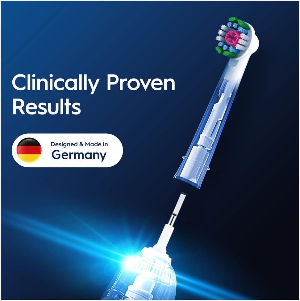 Oral-B Pro 3D White Toothbrush Heads, Pack of 10 Counts, Suitable for Mailbox : Amazon.co.uk: Health & Personal Care