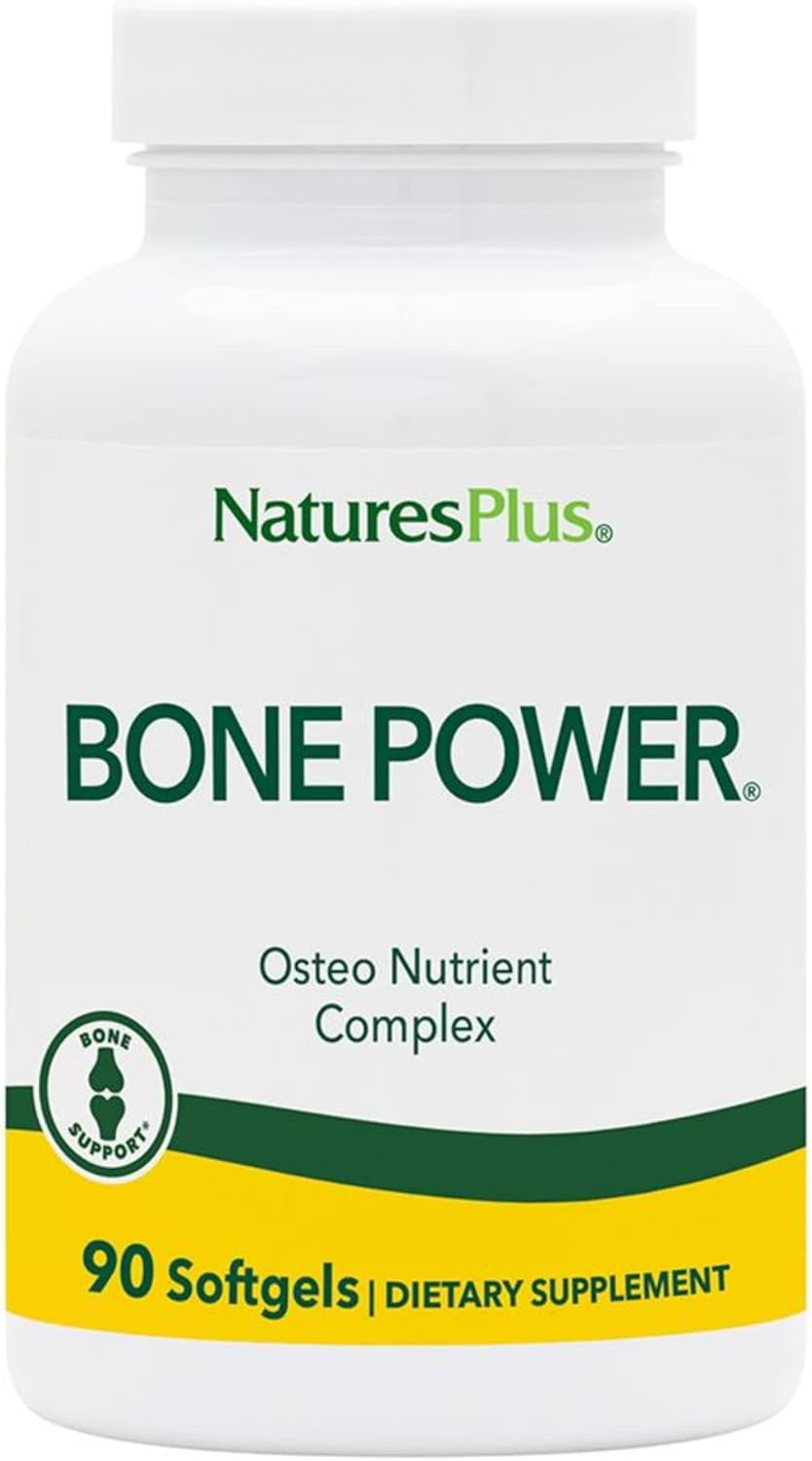 Natures Plus Bone Power With Boron - 1000 Mg Calcium, 90 Softgels - Bone & Joint Support Supplement, Liquid Calcium For Maximum Absorption - Milk Free, Gluten-Free - 23 Servings