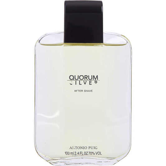 Quorum Silver By Antonio Puig For Men. Aftershave 3.4 Oz : Beauty & Personal Care