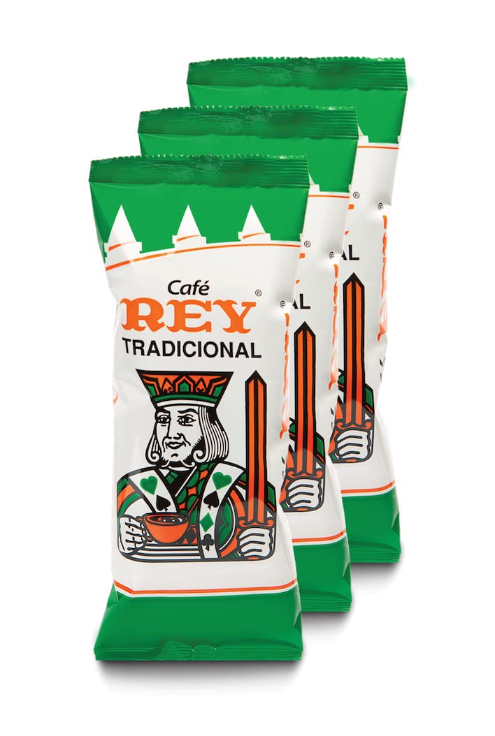 Cafe Rey Tradicional Costa Rica Ground Coffee Green Bag - 3 Pack