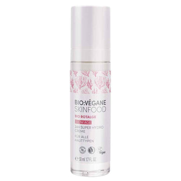 Bio:Vegane Skinfood Organic Red Algae Slow Age 24 Hour Super Hydro Cream For All Skin Types 1.7 Fl Oz (50 Ml)