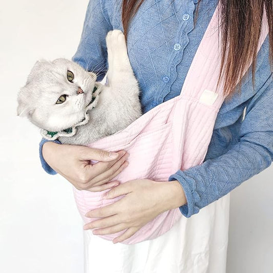 Cat Travel Bag Dog Carrier Backpack, Portability Foldable Cat Carriers Bag, Outdoor Breathable Design Pet Travel Carrier Backpack Cat Travel Bag